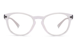 EYE'M Round Eyeglasses in Clear – Product Photo 3