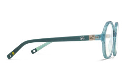 EYE'M Kids Round Eyeglasses in Transparent Light Blue – Product Photo 3
