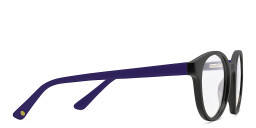 EYE'M Kids Round Eyeglasses in Black – Product Photo 3