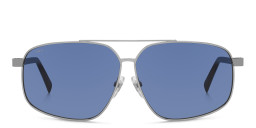 EYE'M Aviator Sunglasses in Silver/Blue Avio – Product Photo 2