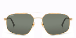 EYE'M Aviator Sunglasses in Gold/Green – Product Photo 3