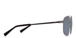 EYE'M Aviator Sunglasses in Silver – Product Photo 4