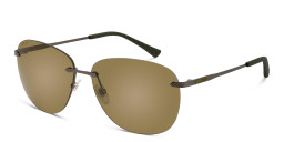 EYE'M Rimless Aviator Sunglasses in Grey – Product Photo 3