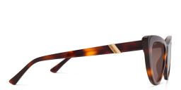 EYE'M Cat Eye Sunglasses in Havana – Product Photo 4