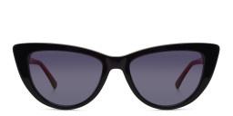 EYE'M Cat Eye Sunglasses in Black/Grey – Product Photo 2