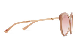EYE'M Cat Eye Sunglasses in Nude – Product Photo 4