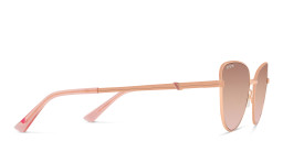 EYE'M Cat Eye Sunglasses in Gold – Product Photo 4