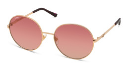 EYE'M Round Sunglasses in Gold – Product Photo 3