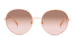 EYE'M Round Sunglasses in Gold/Brown Pink Silver – Product Photo 3