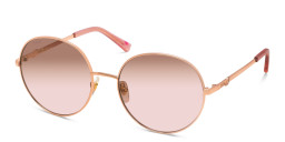 EYE'M Round Sunglasses in Gold – Product Photo 3