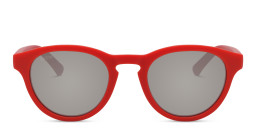 Shop EYE'M Kids Round Sunglasses in Red online.