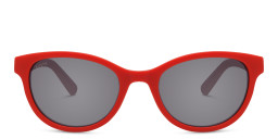 EYE'M Kids Cat Eye Sunglasses in Red – Product Photo 1