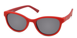 EYE'M Kids Cat Eye Sunglasses in Red – Product Photo 2