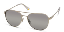 EYE'M Kids Aviator Sunglasses in Silver – Product Photo 2