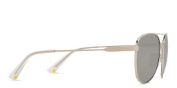 EYE'M Kids Aviator Sunglasses in Silver – Product Photo 3