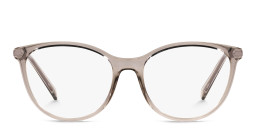 Shop Armani Exchange A|X Logo Cat-Eye Eyeglasses in Transparent Grey online.