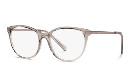 Shop Armani Exchange A|X Logo Cat-Eye Eyeglasses in Transparent Grey online.