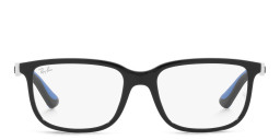 Ray-Ban Junior Unisex Rectangle Eyeglasses in Black – Product Photo 1