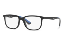 Ray-Ban Junior Kids Rectangle Eyeglasses in Black – Product Photo 2