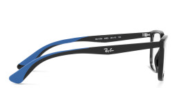 Ray-Ban Junior Unisex Rectangle Eyeglasses in Black – Product Photo 3