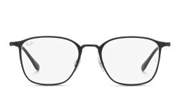 Shop Ray-Ban Unisex Square Eyeglasses in Black online.