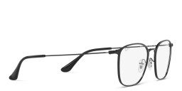 Shop Ray-Ban Unisex Square Eyeglasses in Black online.