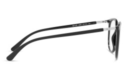 Shop Ray-Ban Unisex Square Eyeglasses in Black online.