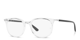 Ray-Ban Unisex Square Eyeglasses in Clear – Product Photo 2