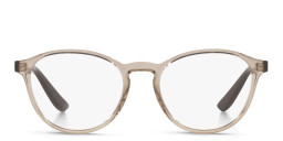 Shop Vogue Eyewear Round Eyeglasses in Brown online.