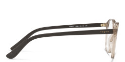 Shop Vogue Eyewear Round Eyeglasses in Brown online.