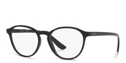 Shop Vogue Eyewear Round Eyeglasses in Black online.