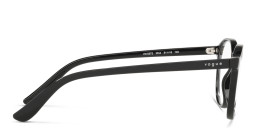 Shop Vogue Eyewear Round Eyeglasses in Black online.