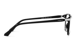 Shop Vogue Eyewear Rectangle Eyeglasses in Black online.