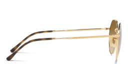 Ray-Ban Jack Unisex Irregular Sunglasses in Polished Gold – Product Photo 3