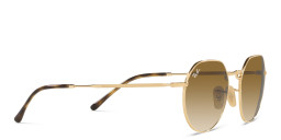 Ray-Ban Jack Unisex Irregular Sunglasses in Polished Gold – Product Photo 4