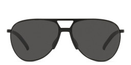 Prada Linea Rossa Pilot Sunglasses in Matte Black – Product Photo 1