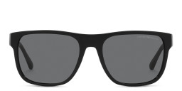 Emporio Armani Pillow Sunglasses in Shiny Black/Dark Grey – Product Photo 2