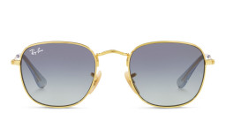 Ray-Ban Junior Kids Square Sunglasses in Gold – Product Photo 1