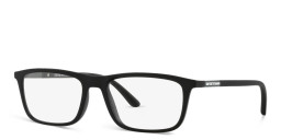 Emporio Armani Rectangle Eyeglasses in Matte Black – Product Photo 3