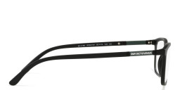 Emporio Armani Rectangle Eyeglasses in Matte Black – Product Photo 4