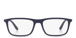 Emporio Armani Rectangle Eyeglasses in Blue – Product Photo 2