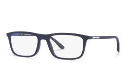 Emporio Armani Rectangle Eyeglasses in Blue – Product Photo 2