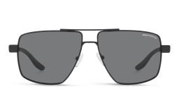 Armani Exchange Logo-Print Pilot Sunglasses in Black – Product Photo 1