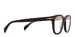 Shop DAVID BECKHAM Square Eyeglasses in Black online.