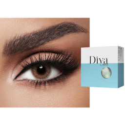 DIVA Monthly Color Contact Lenses in Nut – Product Photo 1
