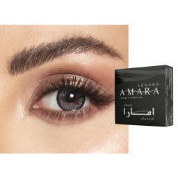 Amara Monthly Color Contact Lenses - Charcoal Gray in Charcoal Gray – Product Photo 1