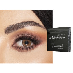Amara Monthly Color Contact Lenses in Golden Sandy – Product Photo 1