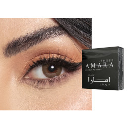 Amara Monthly Color Contact Lenses in Mocca – Product Photo 1