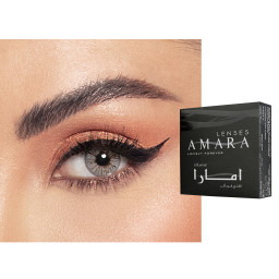 Amara Monthly Color Contact Lenses - Smoke Gray in Smoke Gray – Product Photo 1