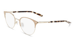 Calvin Klein Round Eyeglasses in Beige – Product Photo 2